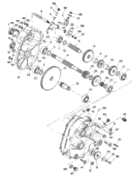 Gearcase Assembly 350 2X4