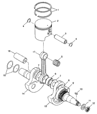 Crankshaft & Piston Xplorer 300