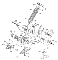 Swing Arm/Shock Mounting 4X4 350L