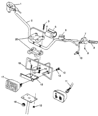 Handlebar/Headlight Scrambler 400L