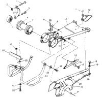 Swing Arm/Guard Mounting 6X6 400L U.S. , Swedish S958740 & Nor