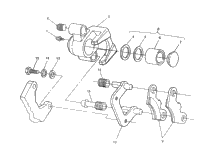Middle Axle Brake Assembly 6X6 400L, Swedish S948740 & Norwegian