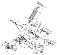 Swing Arm/Shock Mounting 4X4 400L W959140