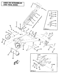 Swing Arm Weldment & Rear Shock Assembly