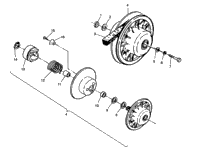 Driven Clutch Assembly 2X4 400L