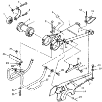 Swing Arm/Guard Mounting Big Boss 6X6 400L