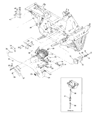 Engine & Muffler Mounting 250 4X4
