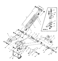 Swing Arm Weldment & Rear Shock Assembly