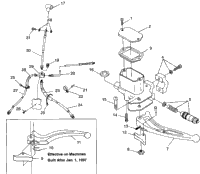 Controls Master Cylinder/Brake Line