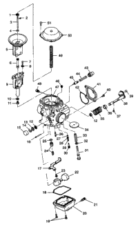 Arburetor W98h50a(D)(E)(F) (4950135013D011)