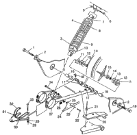 Swing Arm/Shock Mounting Xpress 300 W97ca28c & Xpress 400L