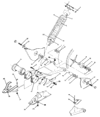 Swing Arm Weld. / Rear Shock Assembly Trail Boss