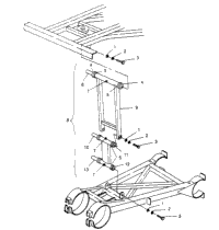 Rear Strut Stabilizer Assembly 6X6 400L