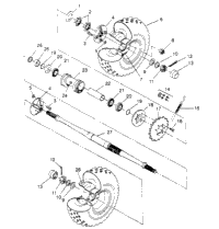 Rear Wheel Drive Assembly 6X6 400L