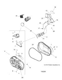 Drive Train, Clutch Cover And Ducting