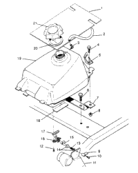 Fuel Tank Assembly 6X6 400L