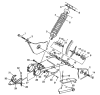 Swing Arm/Shock Mounting Xplorer 400L