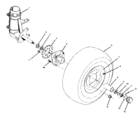 Front Wheel Assembly 350 2X4