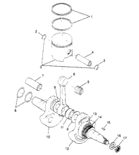 Crankshaft & Piston Trail Blazer
