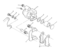 Middle Axle Brake Assembly