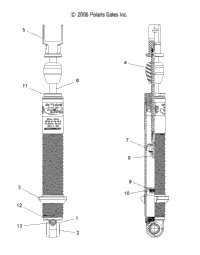 Shock, Rear A07gp50ab (49Atvshockrr)
