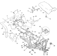 Rear Cab & Seat Sportsman 500 W97ch50a