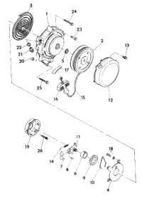 Recoil Starter Assembly 350 2X4
