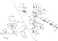 Controls Master Cylinder/Brake Line Trail Boss