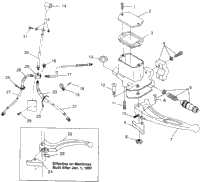 Controls Master Cylinder/Brake Line Sportsman 500 W97ch50a