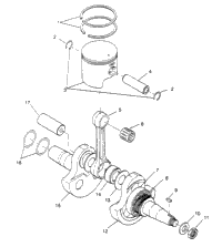 Crankshaft & Piston 4X4 300