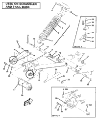 Swing Arm Weldment & Rear Shock Assembly