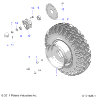 Wheels, Front Tire And Brake Disk