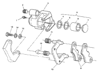 Front Brake Assembly Trail Boss