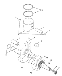 Crankshaft & Piston 6X6 250