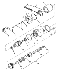 Starting Motor 6X6 350L W938739