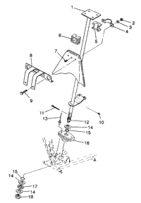 Steering Post Assembly Trail Blazer