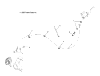 Caliper Brake Line, Rear, Rh /Ld27fb