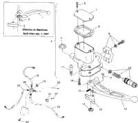 Controls Master Cylinder/Brake Line Sport 400L & Trail Blazer