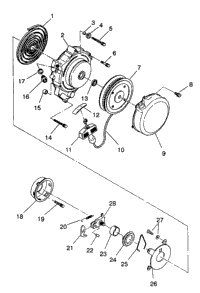 Recoil Starter 6X6 250