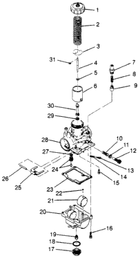 Carburetor Sport 400L (4940124012D004)