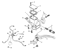 Controls Master Cylinder/Brake Line