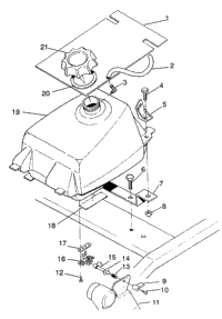 Fuel Tank Assembly 4X4 350L