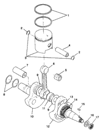 Crankshaft & Piston Trail Boss