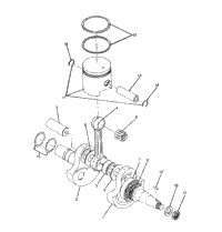 Crankshaft & Piston Assembly Trail Blazer