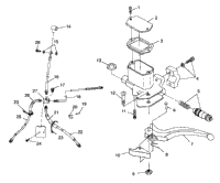 Controls Master Cylinder/Brake Line