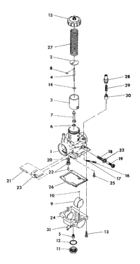 Carburetor Assembly 350 4X4 / W928139