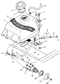 Fuel Tank Xplorer 400L