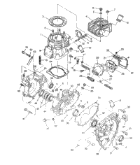 Crankcase & Cylinder 6X6 400L, Swedish S948740 & Norwegian