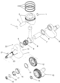 Crankshaft & Piston Magnum 2X4