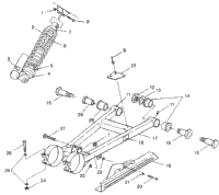 Swing Arm/Shock Mounting Scrambler 400